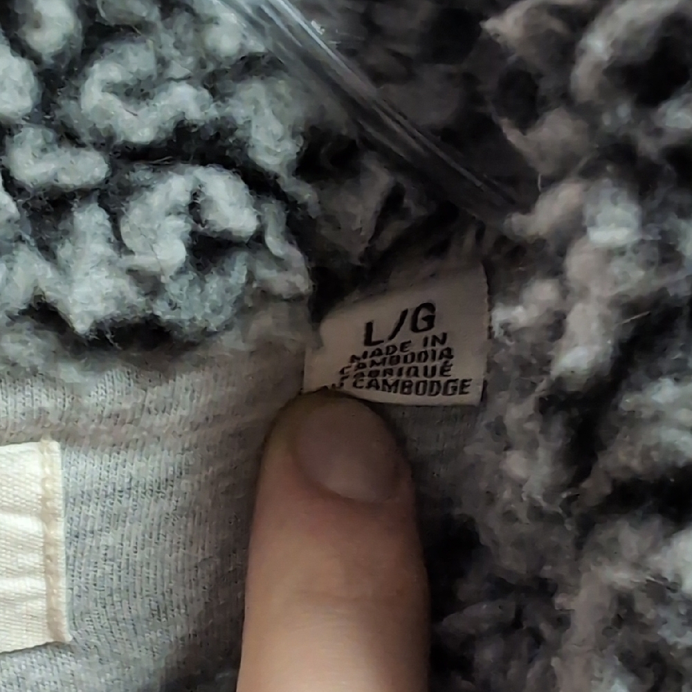 Weatherproof Gray Sherpa Zip-Front Pullover - Picture 4 of 6